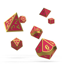 Oakie Doakie Dice Würfel RPG-Set Metal Glow in the Dark - Golden Princess (7) - Smalltinytoystore