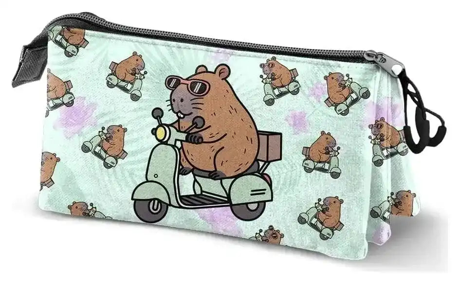Oh My Pop! Triple Federmäppchen Capybara Green