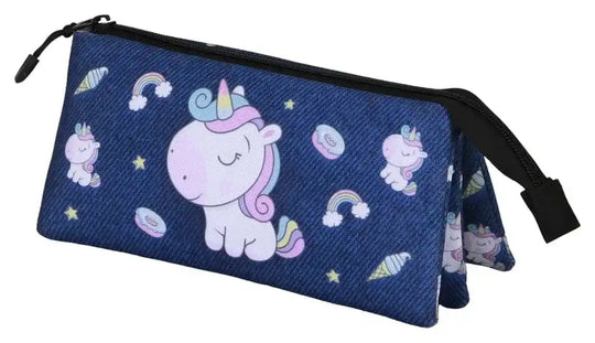 Oh My Pop! Triple Federmäppchen Sweety Dark Blue