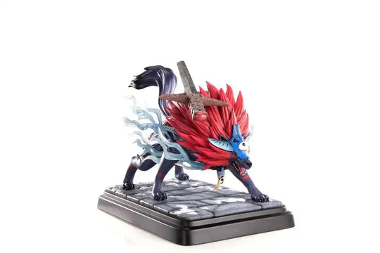 Okami Statue Oki (Wolf Form) 35 cm - Smalltinytoystore
