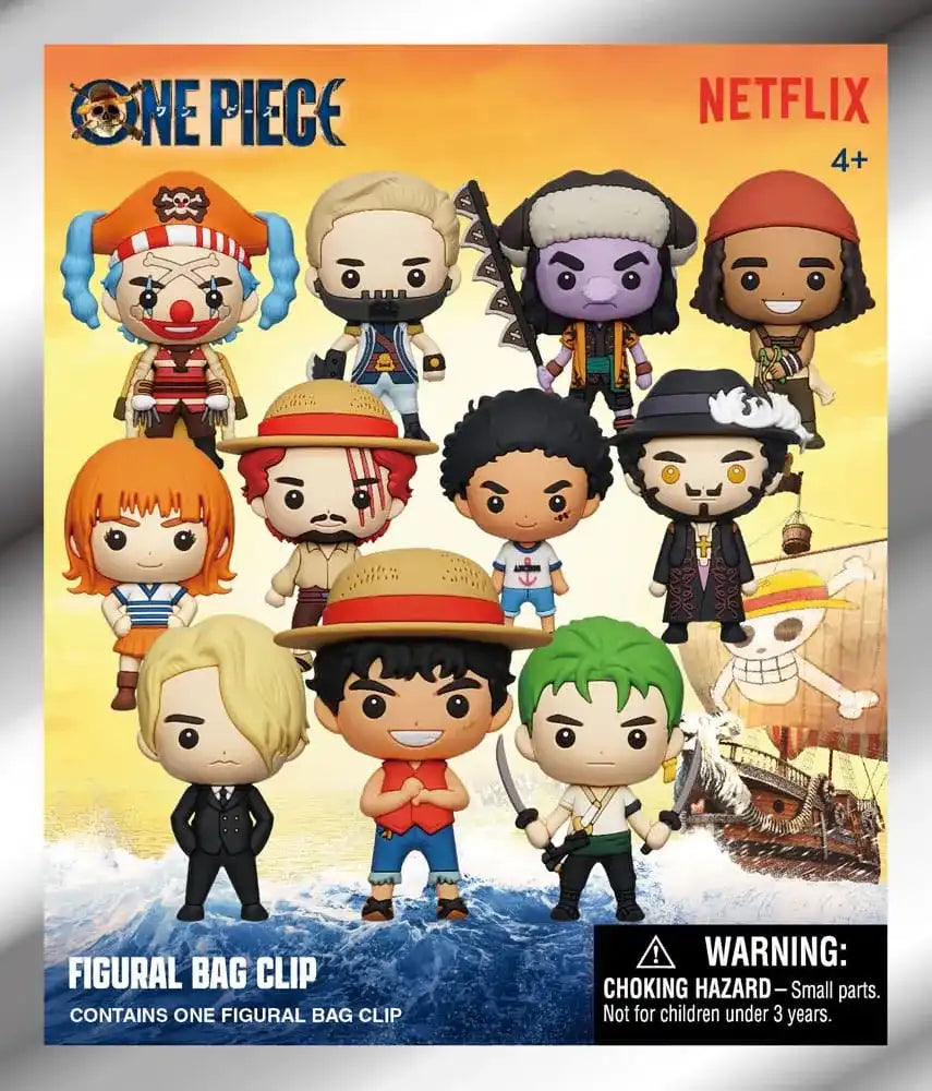 One Piece 3D PVC-Taschenanhänger Netflix Series 1 Display (24) - Smalltinytoystore