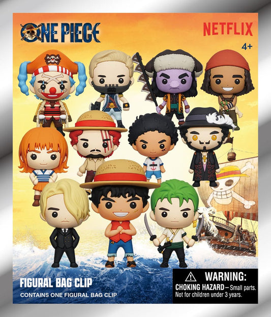 One Piece 3D PVC-Taschenanhänger Netflix Series 1 Display (24) - Smalltinytoystore