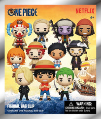 One Piece 3D PVC-Taschenanhänger Netflix Series 1 Display (24) - Smalltinytoystore