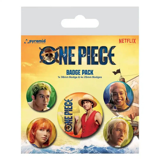 One Piece Ansteck-Buttons 5er-Pack The Straw Hats - Smalltinytoystore
