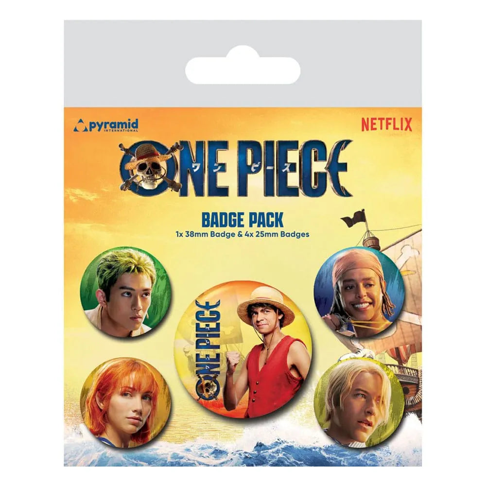One Piece Ansteck-Buttons 5er-Pack The Straw Hats - Smalltinytoystore