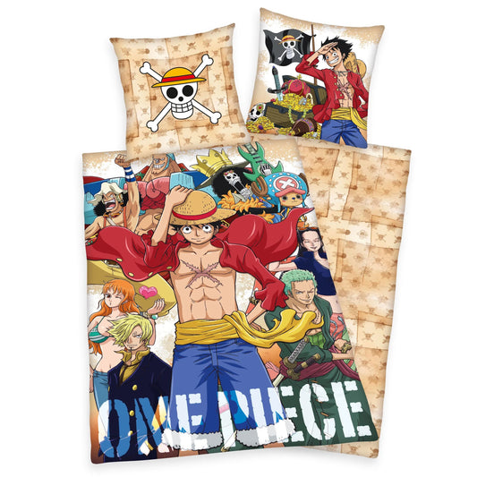 One Piece Bettwäsche Crew 135 x 200 cm / 80 x 80 cm - Smalltinytoystore