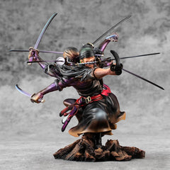 One Piece Excellent Model P.O.P PVC Statue SA-Maximum Roronoa Zoro Ver. Demon Spirit Kyuutouryuu Asura 17 cm - Smalltinytoystore