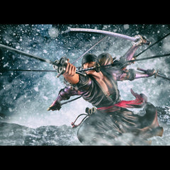 One Piece Excellent Model P.O.P PVC Statue SA-Maximum Roronoa Zoro Ver. Demon Spirit Kyuutouryuu Asura 17 cm - Smalltinytoystore
