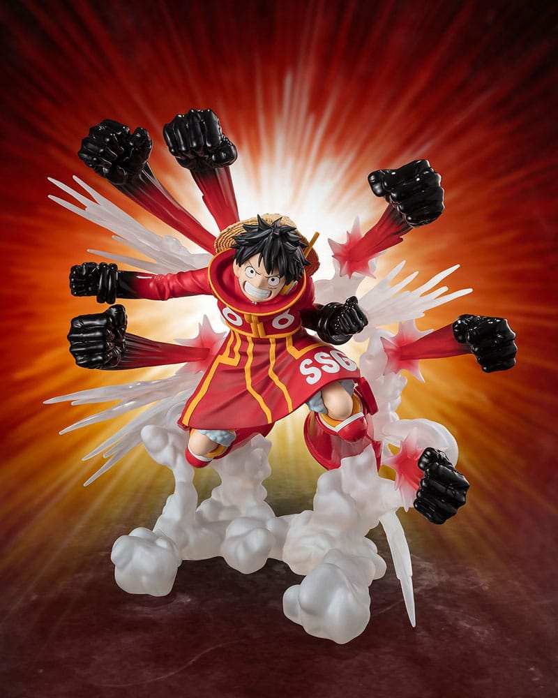 One Piece Figuarts ZERO Extra Battle PVC Statue Monkey D. Luffy -Gum Gum Hawk Gatling- 19 cm - Smalltinytoystore