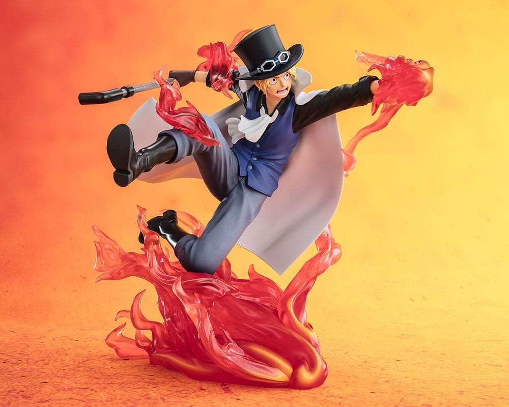 One Piece Figuarts ZERO Extra Battle PVC Statue Sabo Fire Fist Rook Check 19 cm - Smalltinytoystore