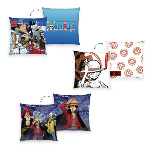 One Piece Kissen 3er-Pack Monkey D. Luffy 40 x 40 cm - Smalltinytoystore