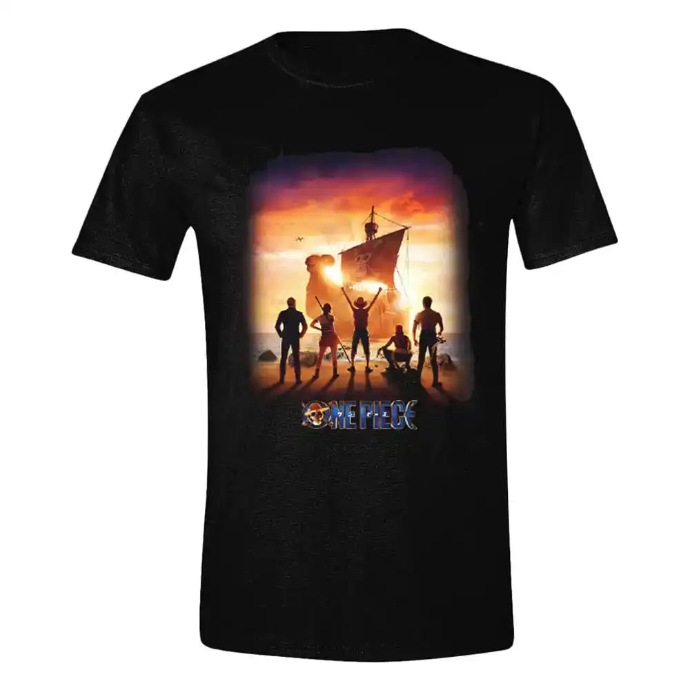 One Piece Live Action T-Shirt Sunset Poster Größe M - Smalltinytoystore