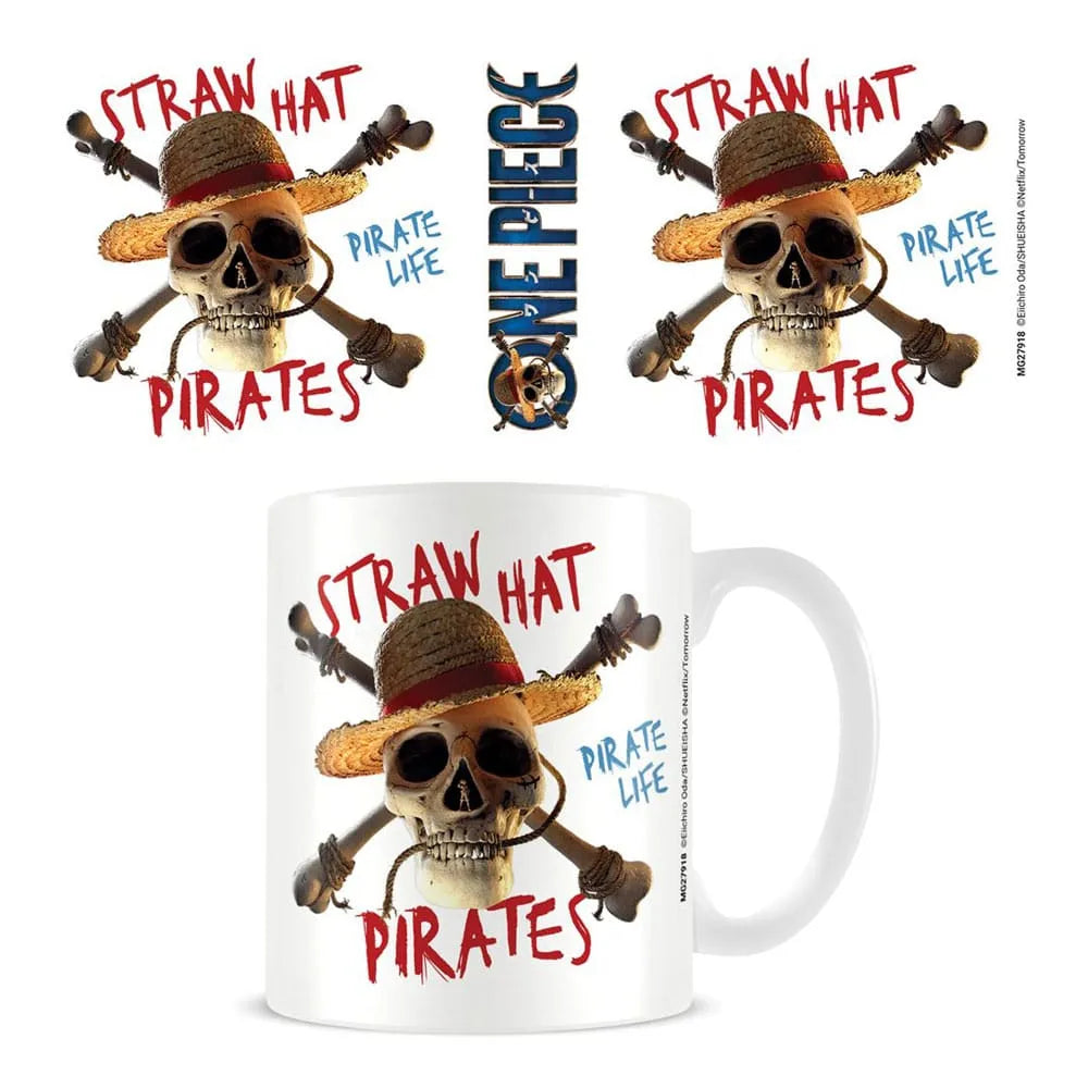 One Piece Live Action Tasse Straw Hat Pirate Emblem - Smalltinytoystore