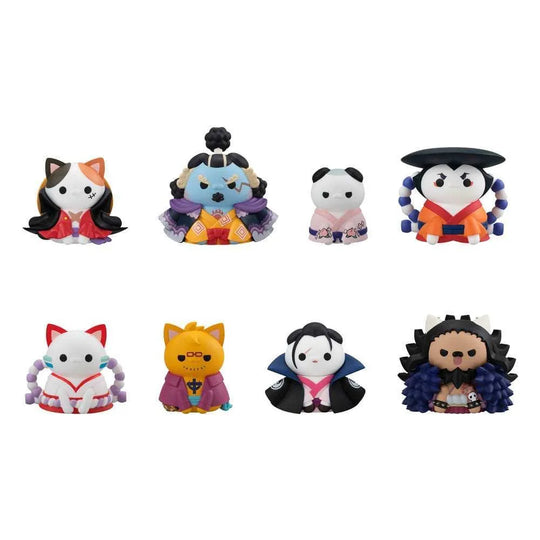 One Piece Mega Cat Project Sammelfiguren NyanPieceNyan! Ver. Luffy in Wano Kuni 3 cm (8) - Smalltinytoystore