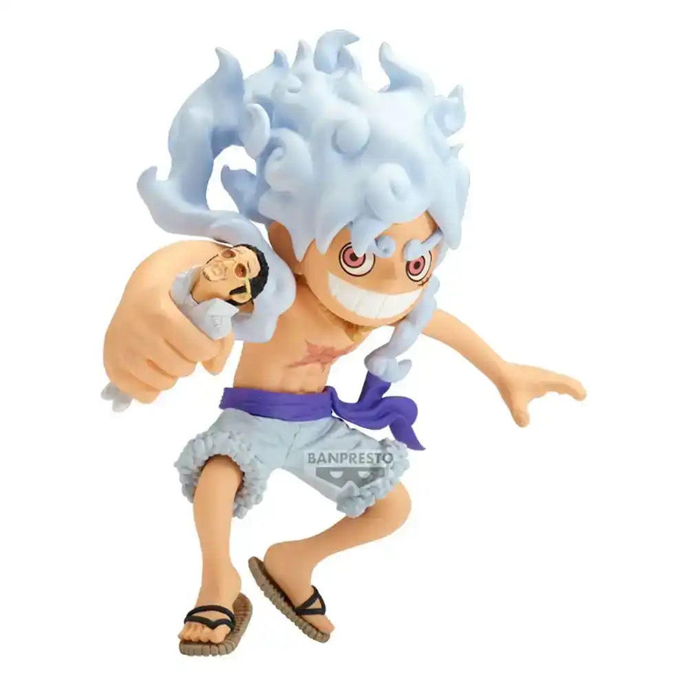 One Piece Mega WCF PVC Statue Monkey D. Ruffy vs Borsalino 13 cm