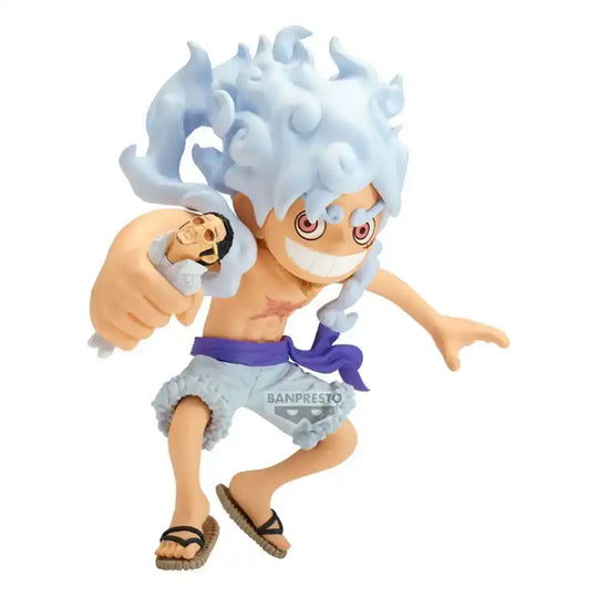 One Piece Mega WCF PVC Statue Monkey D. Ruffy vs Borsalino 13 cm