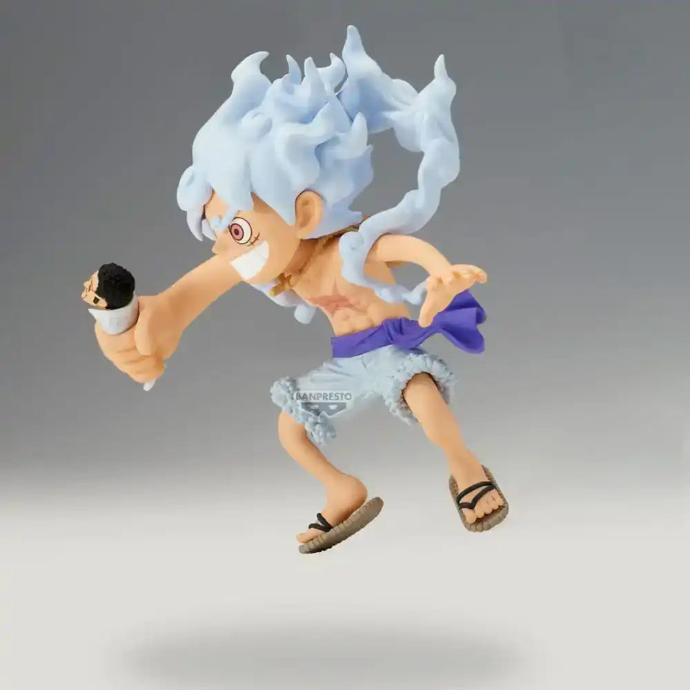 One Piece Mega WCF PVC Statue Monkey D. Ruffy vs Borsalino 13 cm