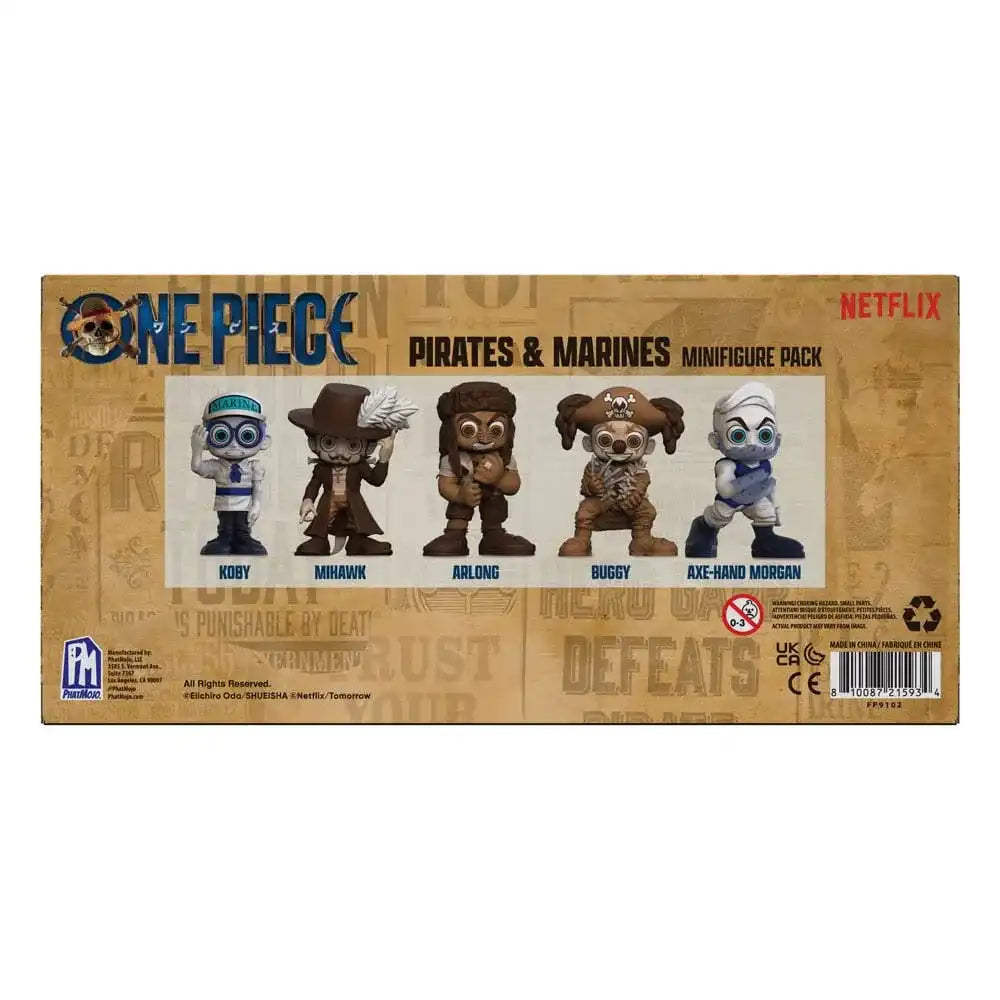 One Piece Minifiguren Set Prates & Marines 6 cm - Smalltinytoystore