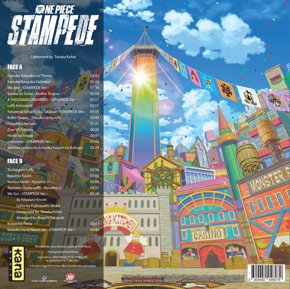 One Piece Original Soundtrack LP Vinyl - Smalltinytoystore