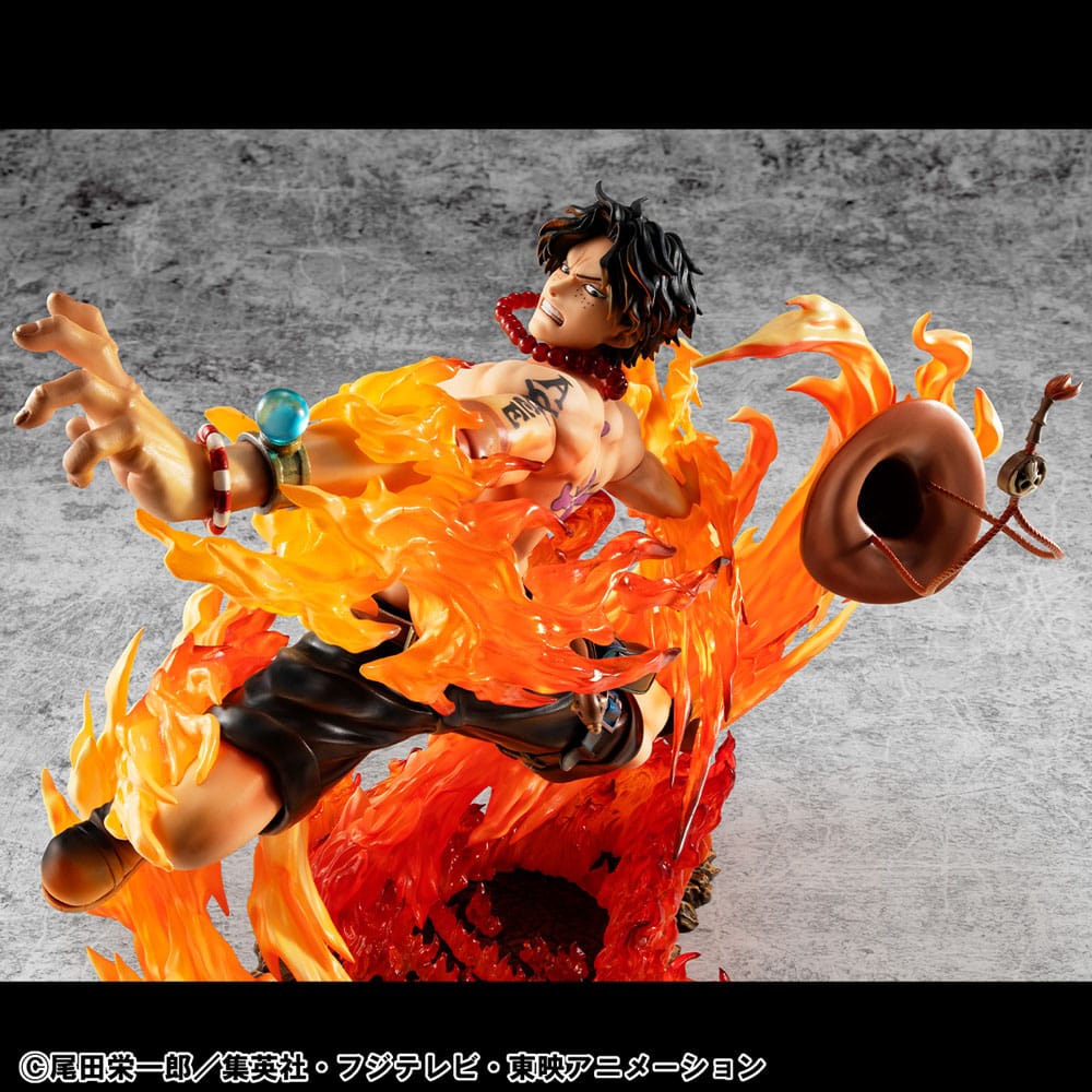 One Piece P.O.P PVC Statue NEO-Maximum Portgas D. Ace 15th Anniversary Super Limited Reprint Ver. 23 cm - Smalltinytoystore