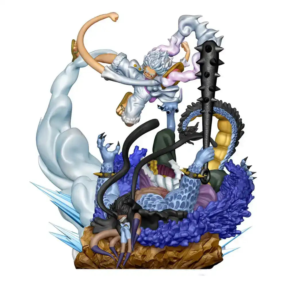 One Piece Petitrama PVC Mini-Statue Logbox Re Birth Gear Fifth Special Set 9 cm - Smalltinytoystore