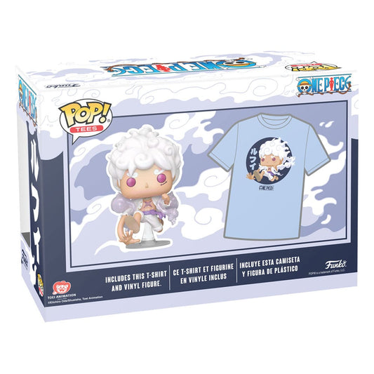 One Piece POP! & Tee Vinyl Figur & T-Shirt Set Luffy Fifth Gear Größe M - Smalltinytoystore