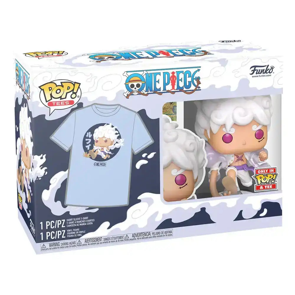 One Piece POP! & Tee Vinyl Figur & T-Shirt Set Luffy Fifth Gear - Smalltinytoystore