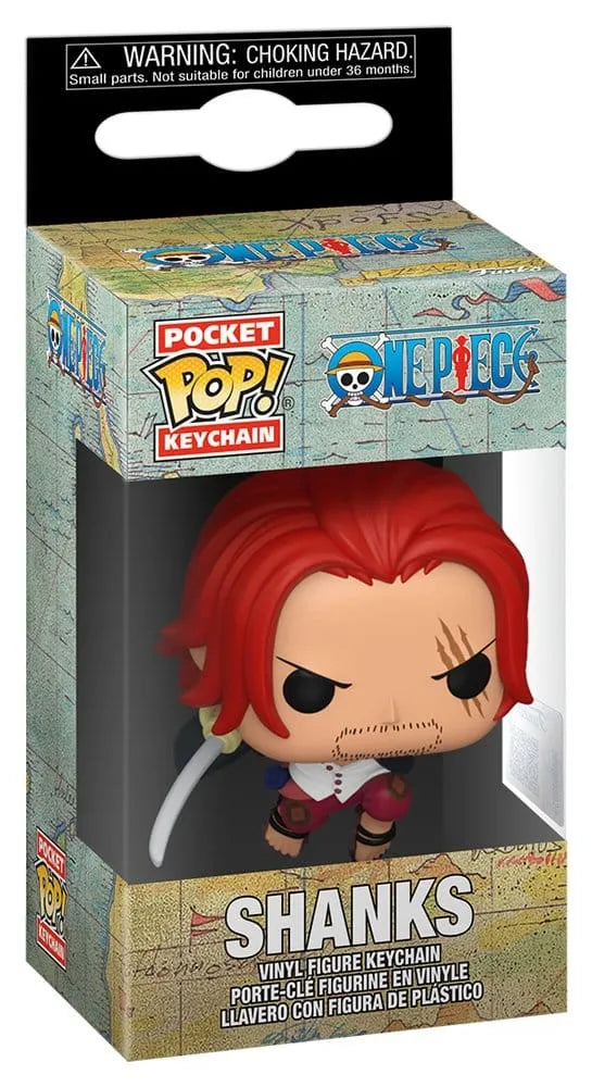 One Piece POP! Vinyl Schlüsselanhänger 4 cm Shanks Display (12)