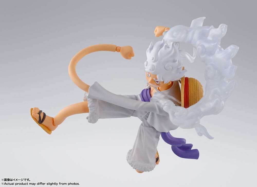 One Piece S.H. Figuarts Actionfigur Monkey D. Ruffy Gear 5 15 cm - Smalltinytoystore