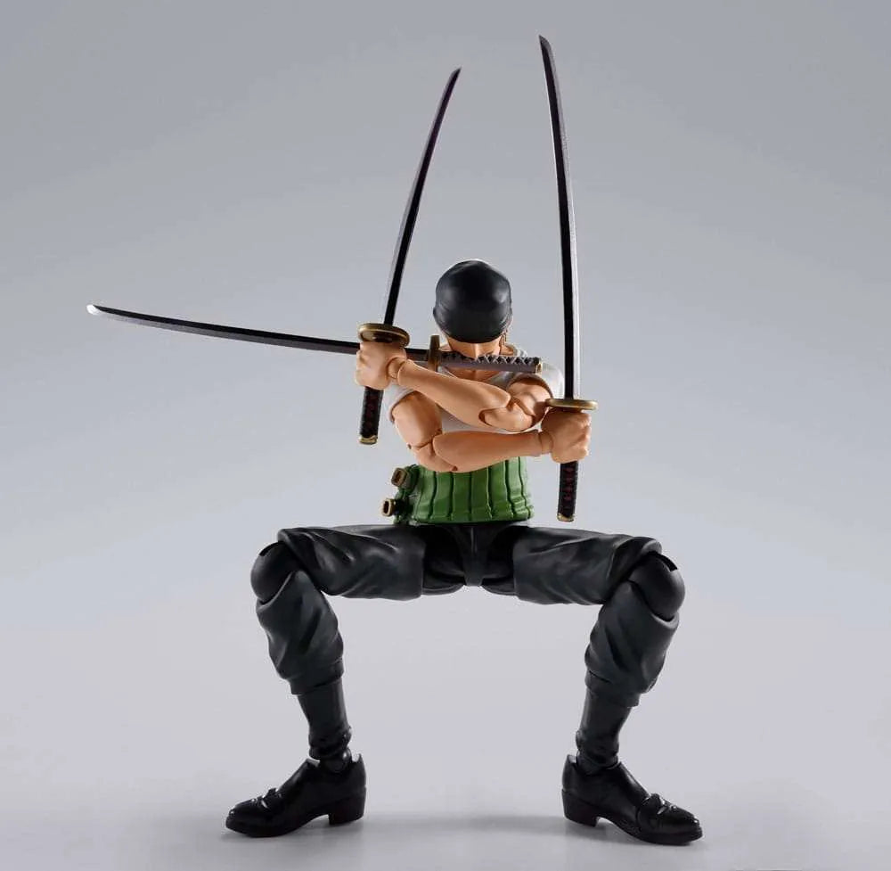 One Piece S.H.Figuarts Actionfigur Roronoa Zoro Romance Dawn Ver. 15 cm - Smalltinytoystore