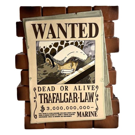 One Piece Spardose Law Wanted - Smalltinytoystore