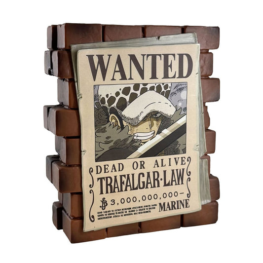 One Piece Spardose Law Wanted - Smalltinytoystore