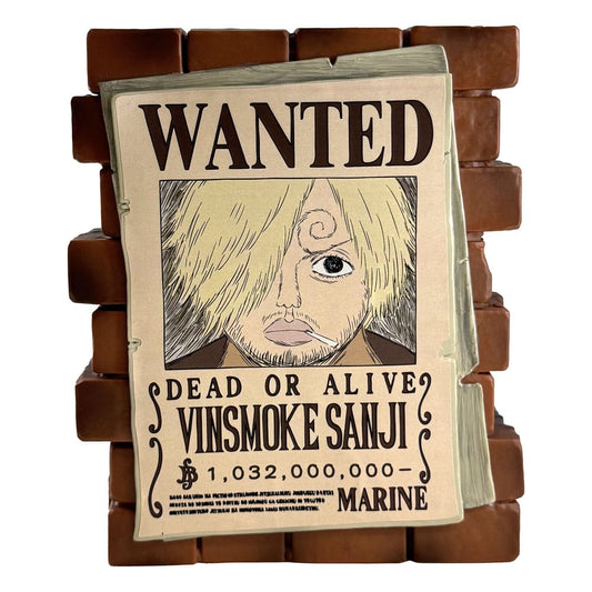 One Piece Spardose Sanji Wanted - Smalltinytoystore