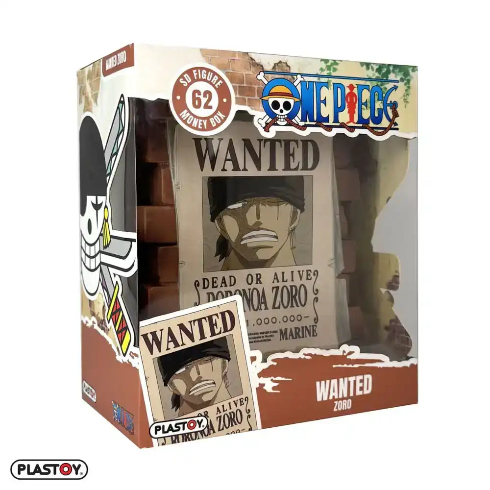 One Piece Spardose Zoro Wanted - Smalltinytoystore