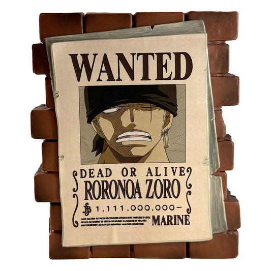 One Piece Spardose Zoro Wanted - Smalltinytoystore