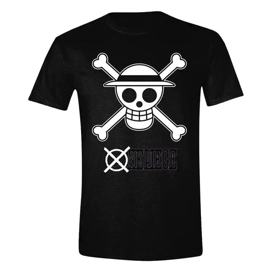 One Piece T-Shirt Skull Black & White - Smalltinytoystore