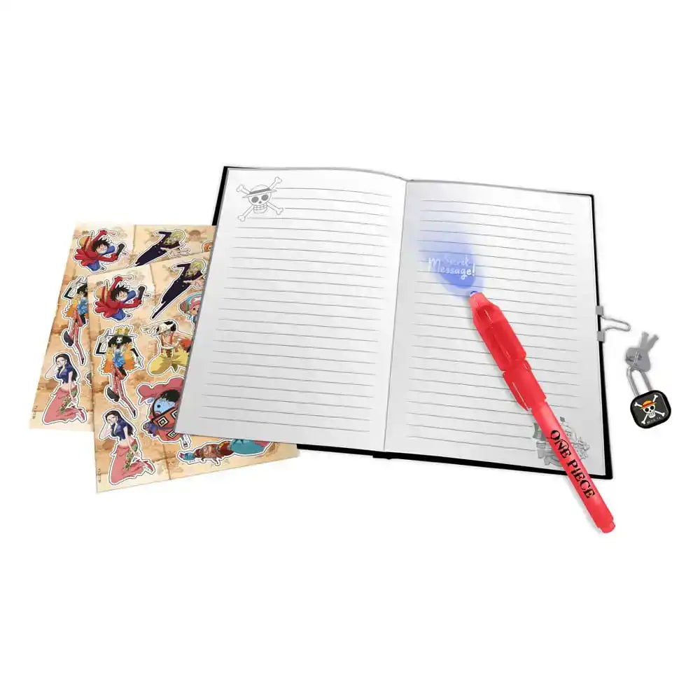 One Piece Tagebuch Set mit Schloss - Smalltinytoystore