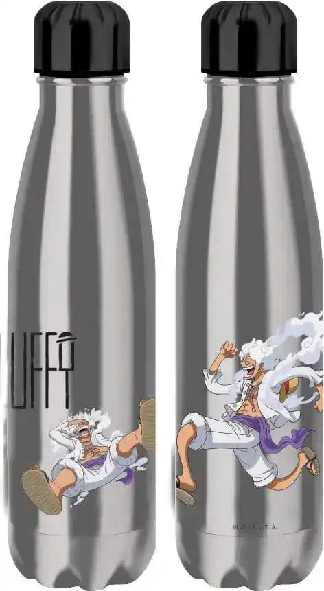 One Piece Thermosflasche Luffy Gear 5 Silver - Smalltinytoystore