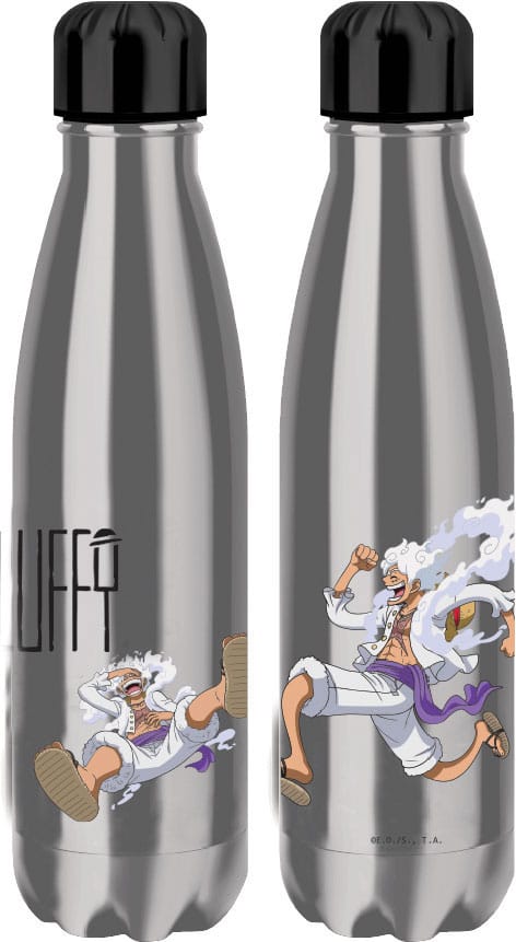 One Piece Thermosflasche Luffy Gear 5 Silver - Smalltinytoystore