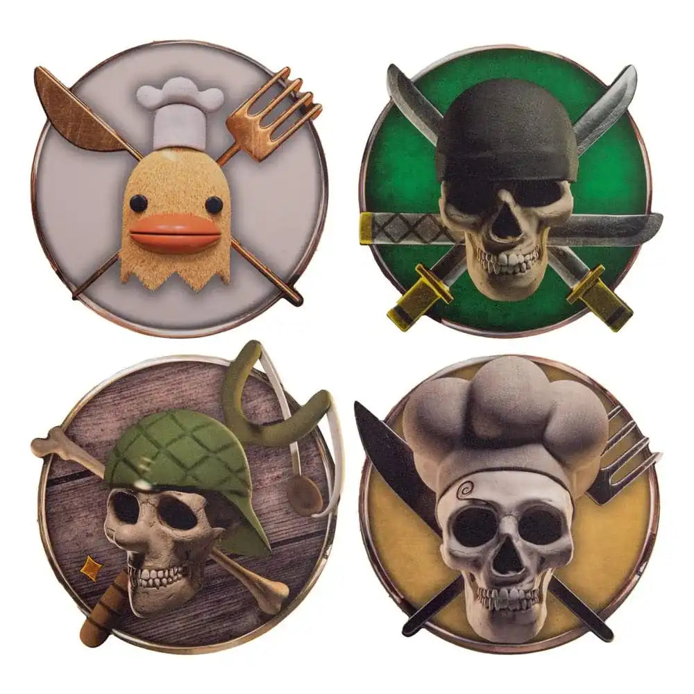 One Piece Untersetzer 4er-Pack Characters #2 - Smalltinytoystore
