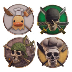 One Piece Untersetzer 4er-Pack Characters #2 - Smalltinytoystore