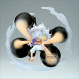 One Piece World Collectable Figure Special PVC Statue Monkey D. Luffy Gear5 Gum Dawn Gatling 12 cm - Smalltinytoystore