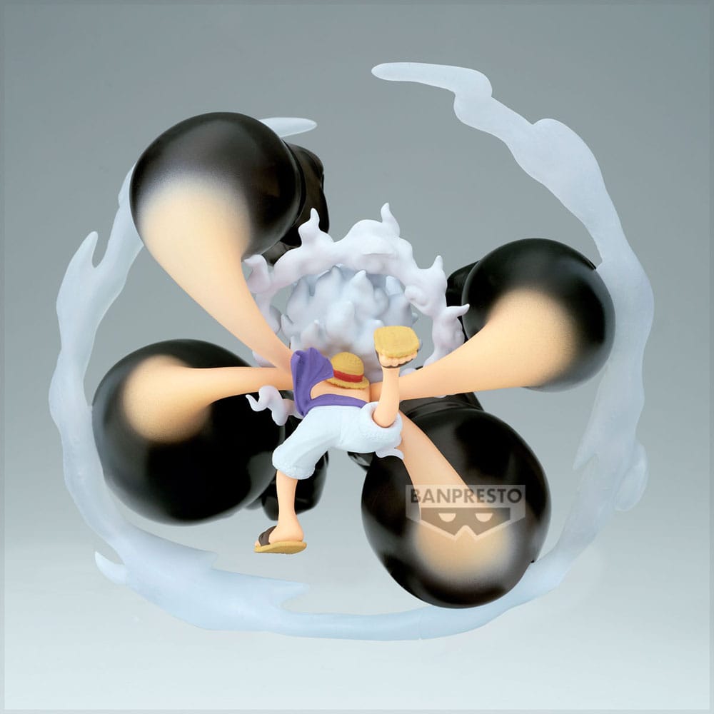 One Piece World Collectable Figure Special PVC Statue Monkey D. Luffy Gear5 Gum Dawn Gatling 12 cm - Smalltinytoystore
