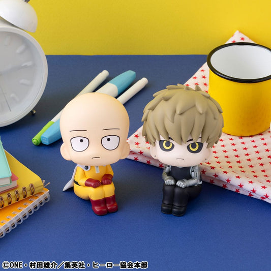 One Punch Man Look Up PVC Statue Saitama & Genos 11 cm (with gift) - Smalltinytoystore