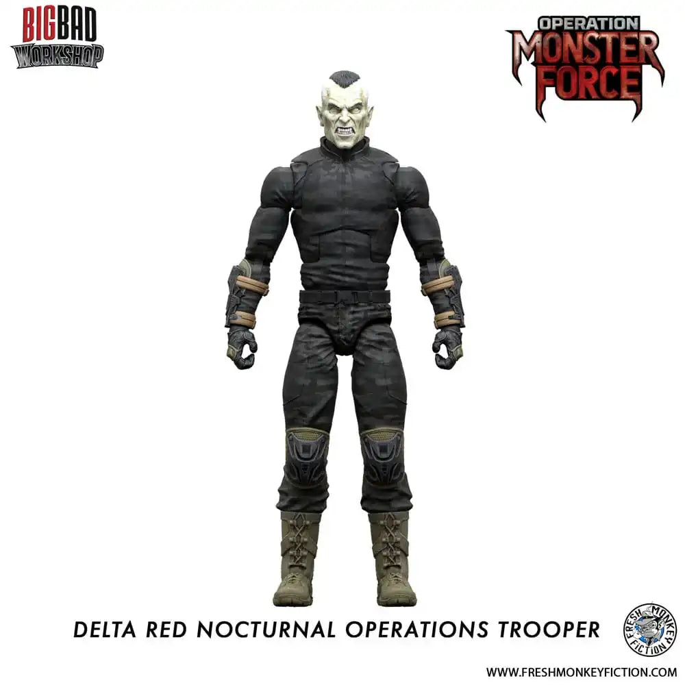 Operation: Monster Force Actionfigur 1/12 Delta Red Nocturnal Operations Trooper 15 cm - Smalltinytoystore