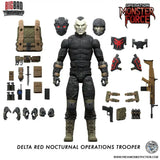 Operation: Monster Force Actionfigur 1/12 Delta Red Nocturnal Operations Trooper 15 cm - Smalltinytoystore