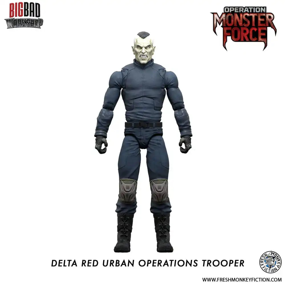 Operation: Monster Force Actionfigur 1/12 Delta Red Urban Operations Trooper 15 cm - Smalltinytoystore