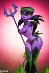Original Artist Series Statue Devil Girl (Purple and Green Variant) 30 cm - Smalltinytoystore
