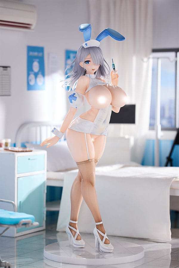 Original Character PVC Statue 1/6 Blue Nurse Bunny 29 cm - Smalltinytoystore