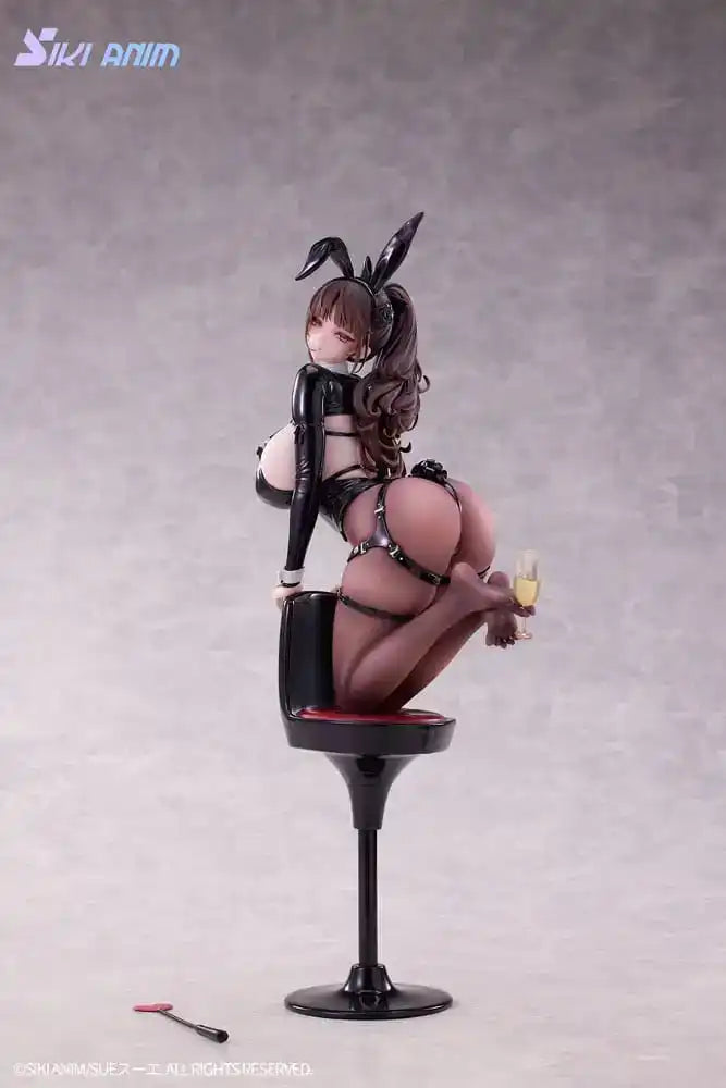 Original Character PVC Statue 1/6 Champagne and Bunny Girl Rose Black Stocking Ver. 31 cm